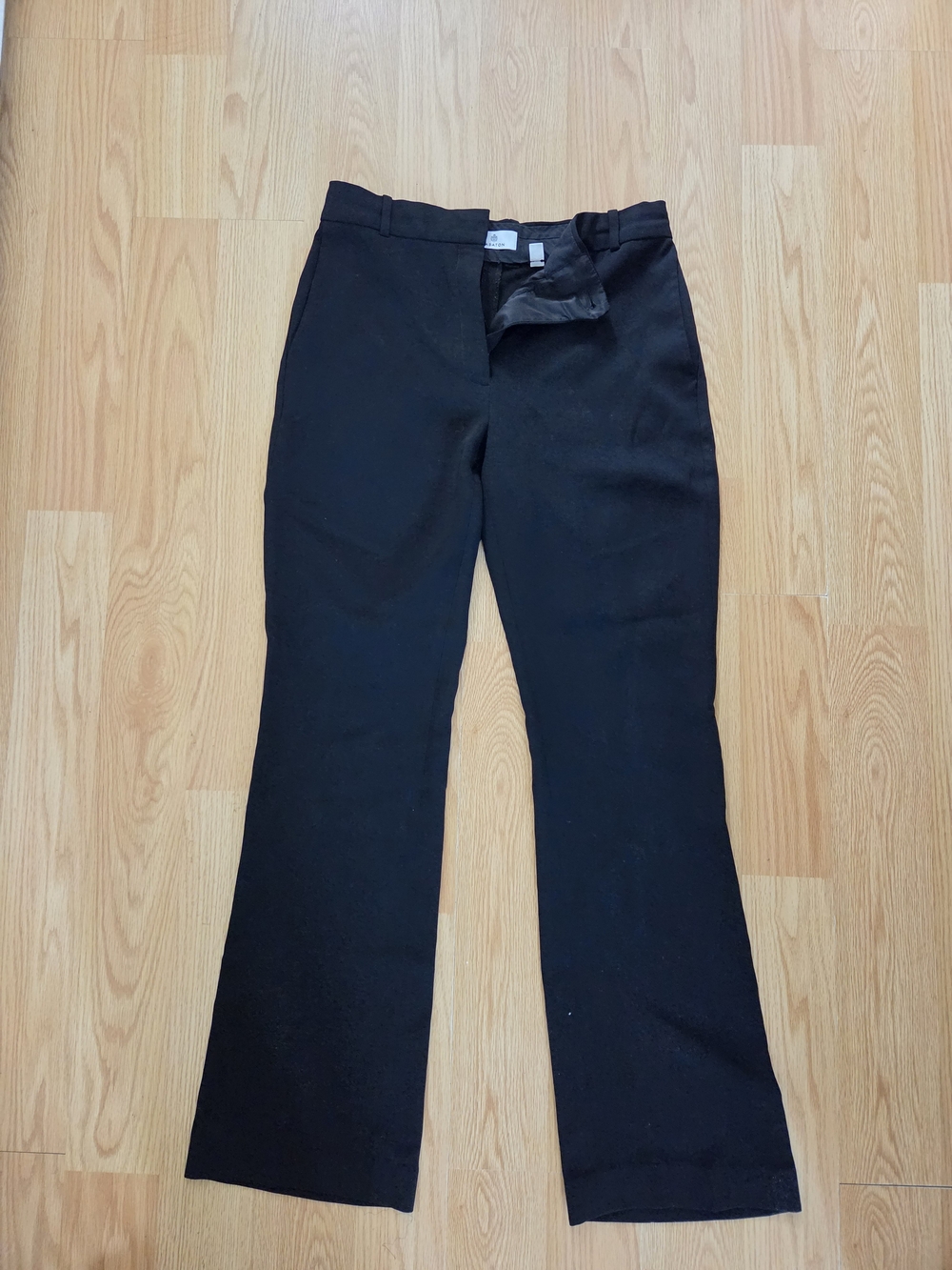 Babaton Black Wide-Leg Trousers